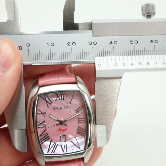 Invicta Angel Swiss Made Sapphire Crystal 33mm Pink MOP Watch with New Battery main image 7